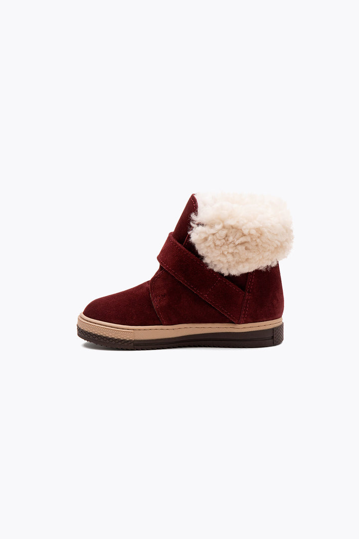 Pegia Arnes Shearling Kids' Velcro Boots - Pegia