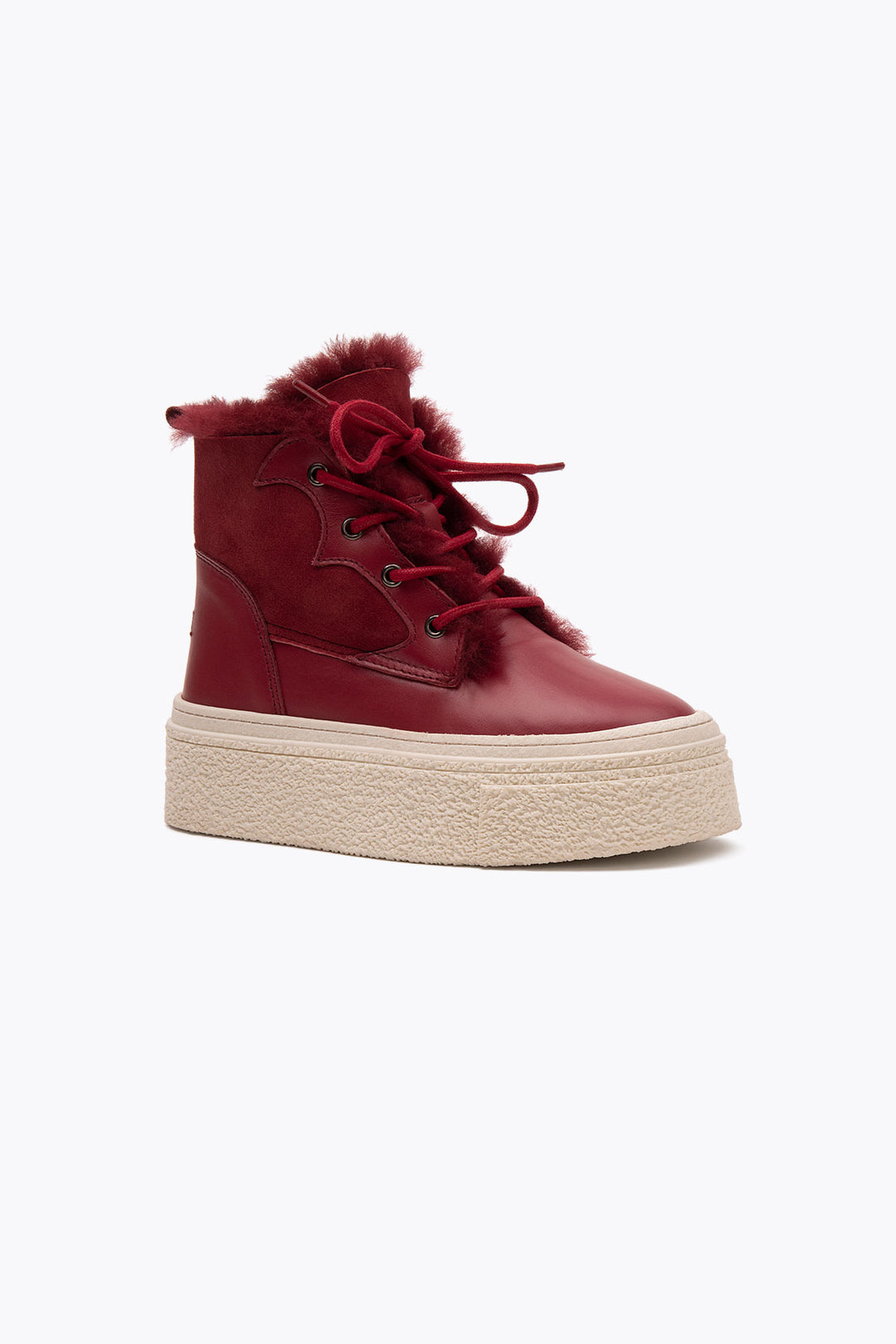 Pegia Nora Shearling Platform Women's Boots - Pegia