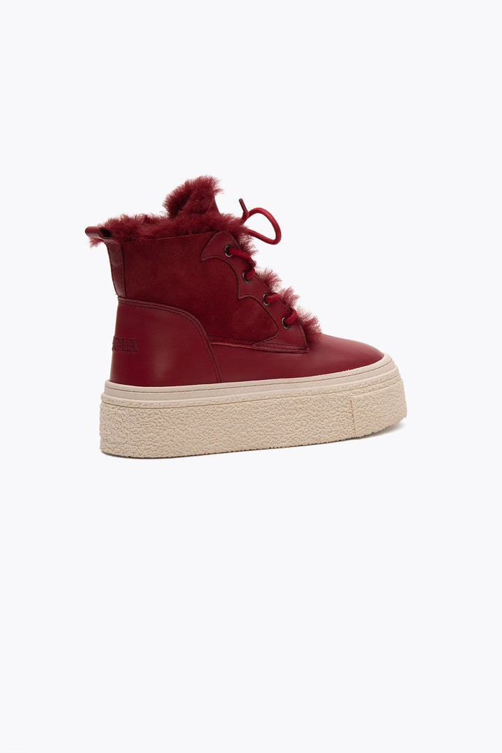 Pegia Nora Shearling Platform Women's Boots - Pegia