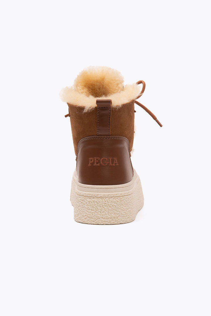 Pegia Nora Shearling Platform Women's Boots - Pegia