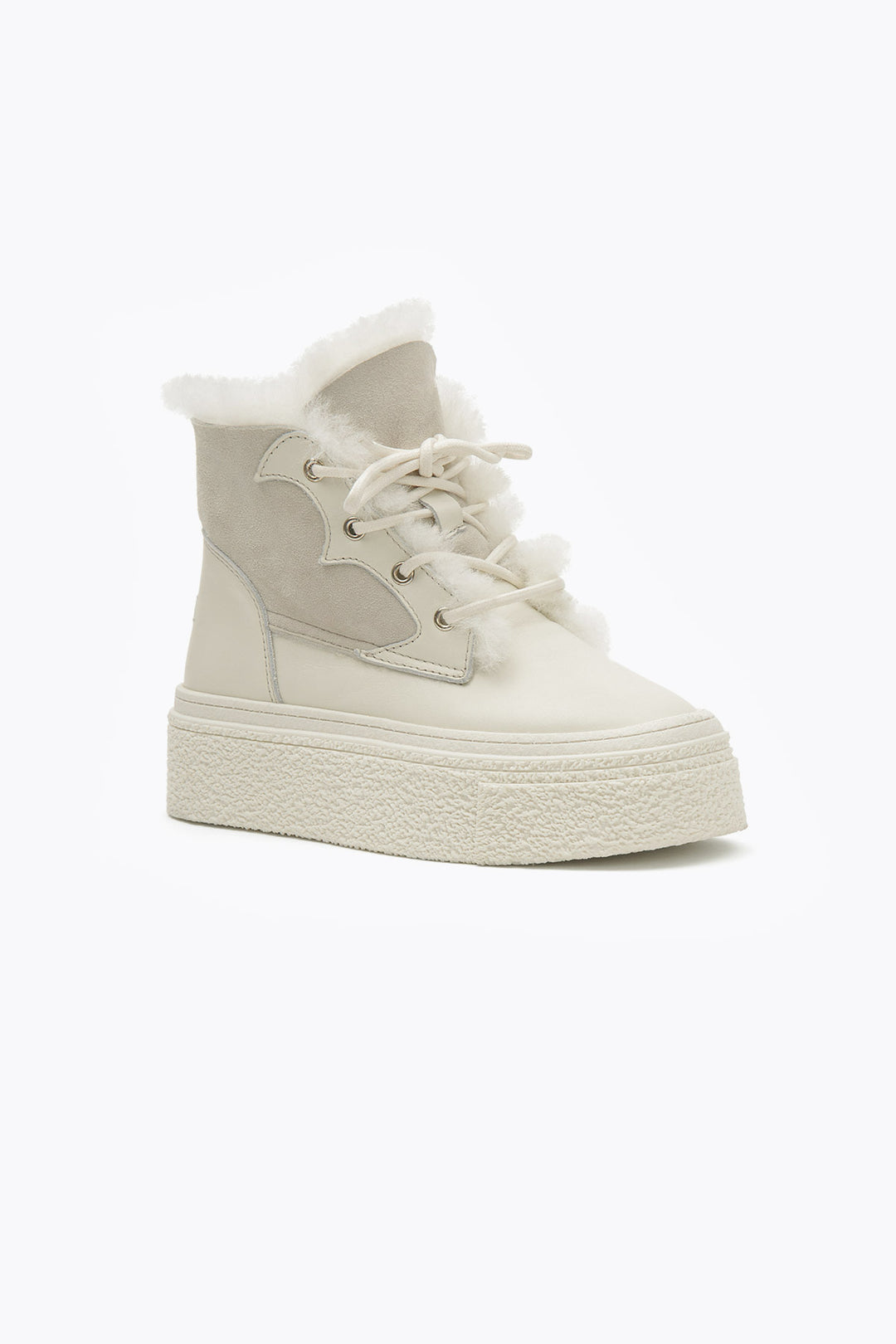 Pegia Nora Shearling Platform Women's Boots - Pegia