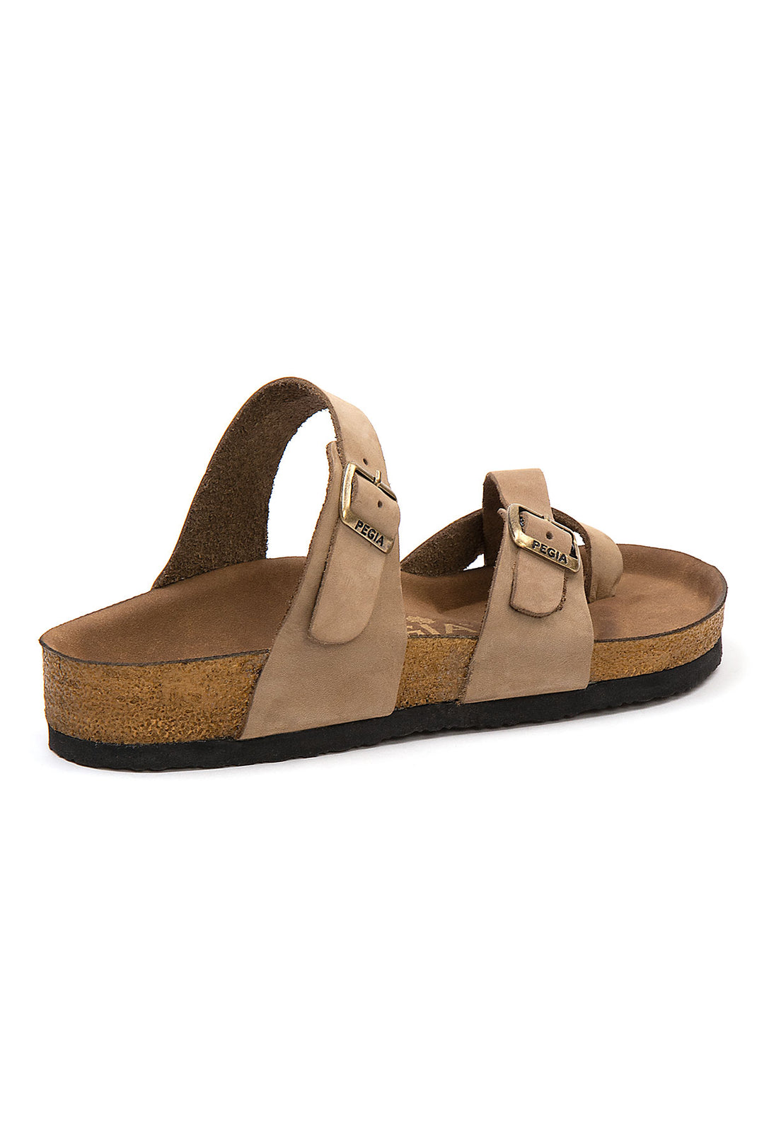 Pegia Sarnes Genuine Suede Women's Toe Loop Slides - Pegia