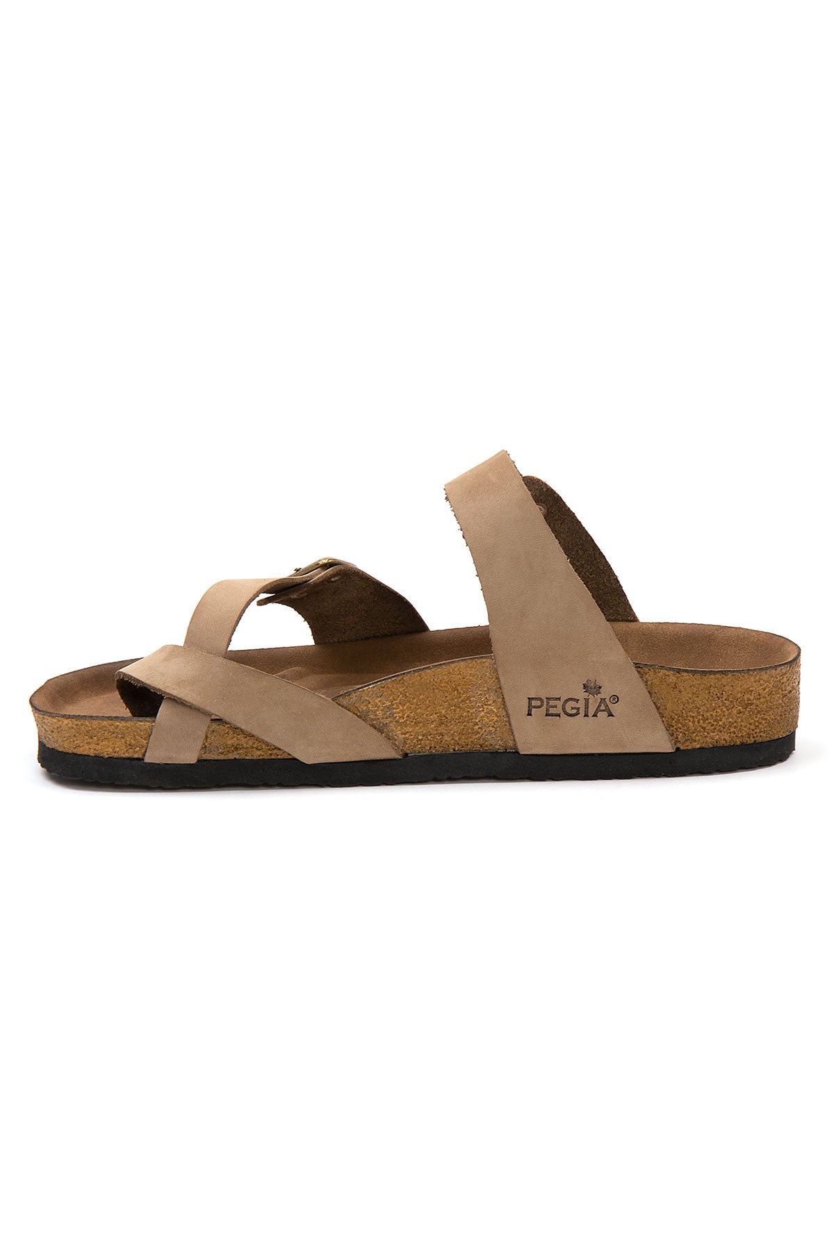 Pegia Sarnes Genuine Suede Women's Toe Loop Slides