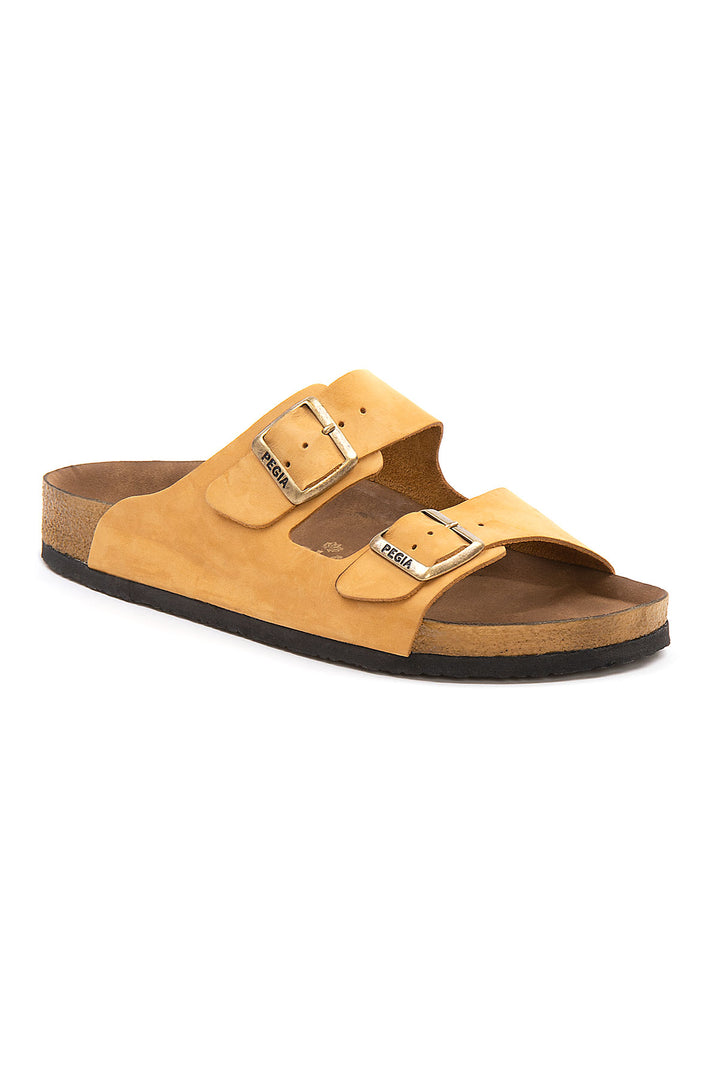Pegia Santio Nubuck Unisex Buckle Slippers - Pegia