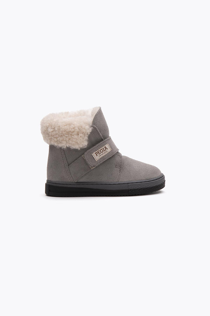 Pegia Arnes Shearling Kids' Velcro Boots - Pegia
