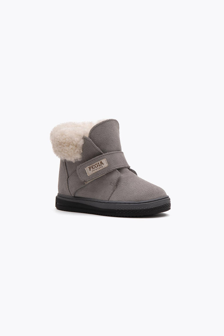 Pegia Arnes Shearling Kids' Velcro Boots - Pegia