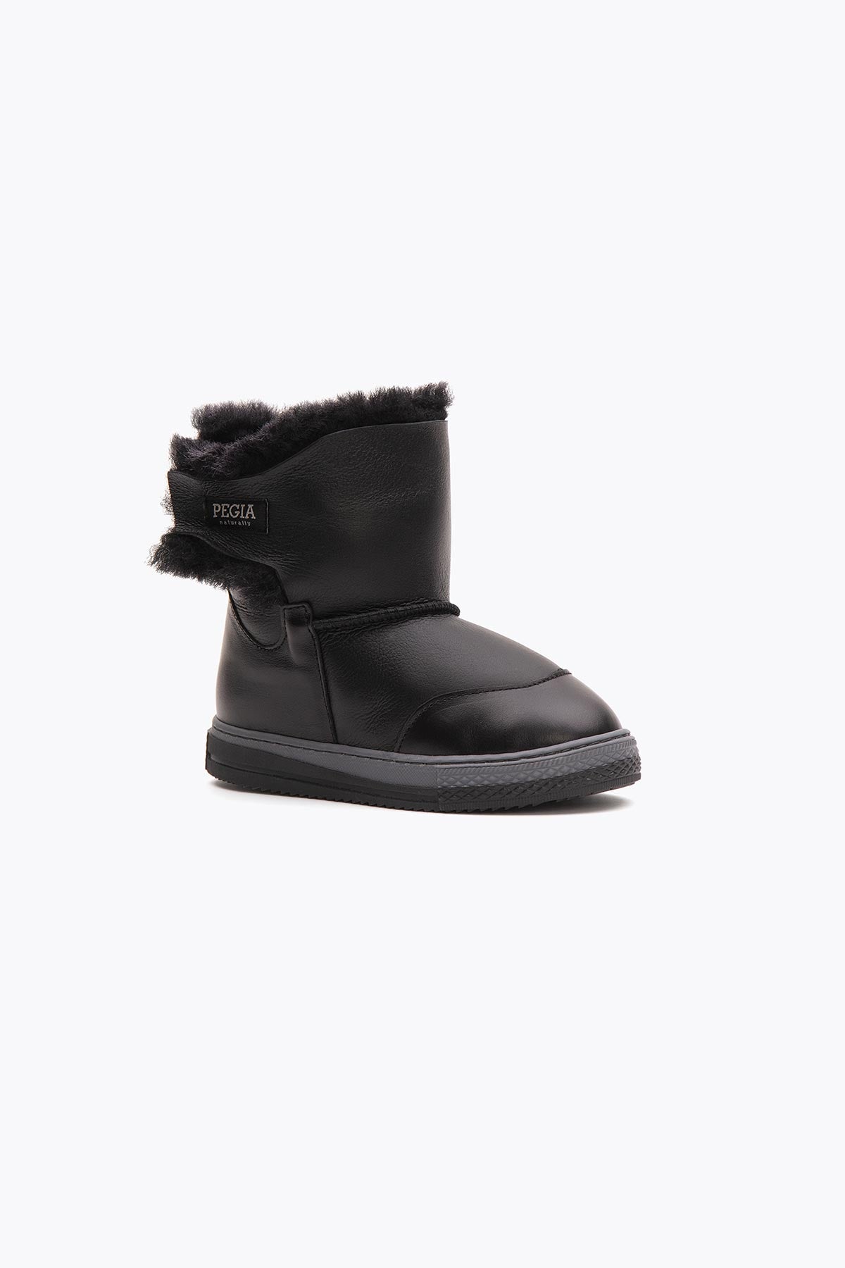 Pegia Denia Stivali Con Velcro In Shearling Per Bambini