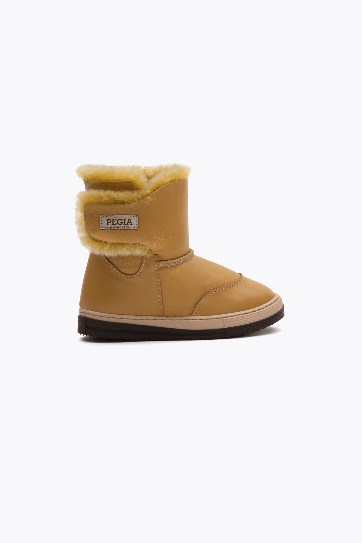 Pegia Denia Shearling Kids' Velcro Boots