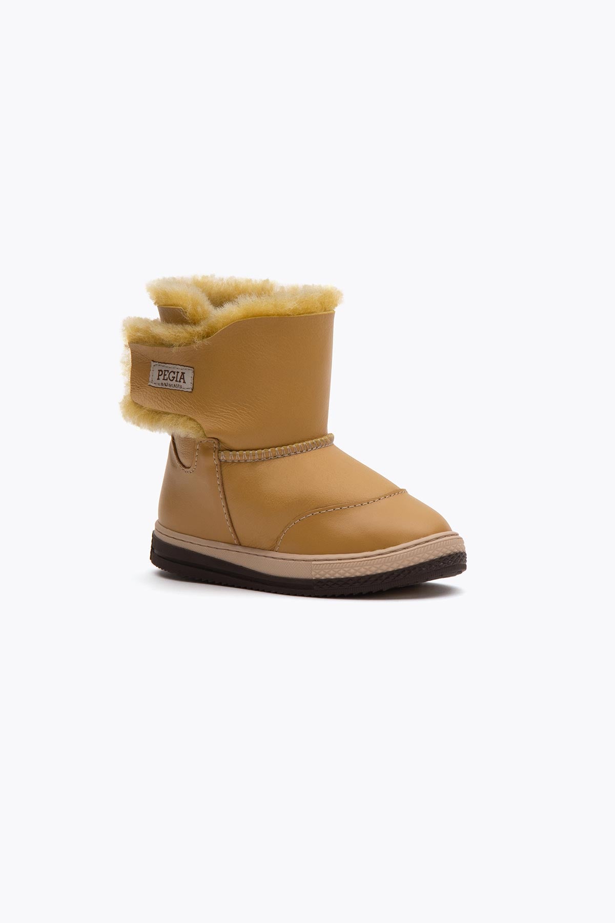 Pegia Denia Shearling Kids' Velcro Boots