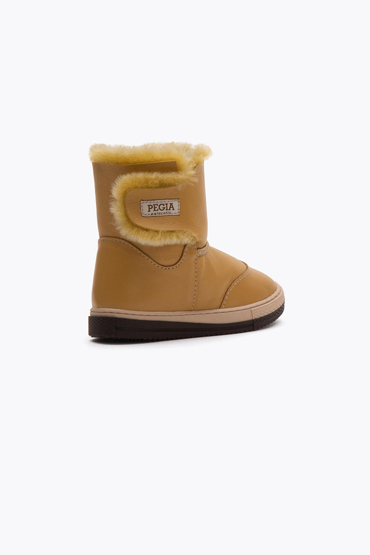 Pegia Denia Shearling Kids' Velcro Boots - Pegia