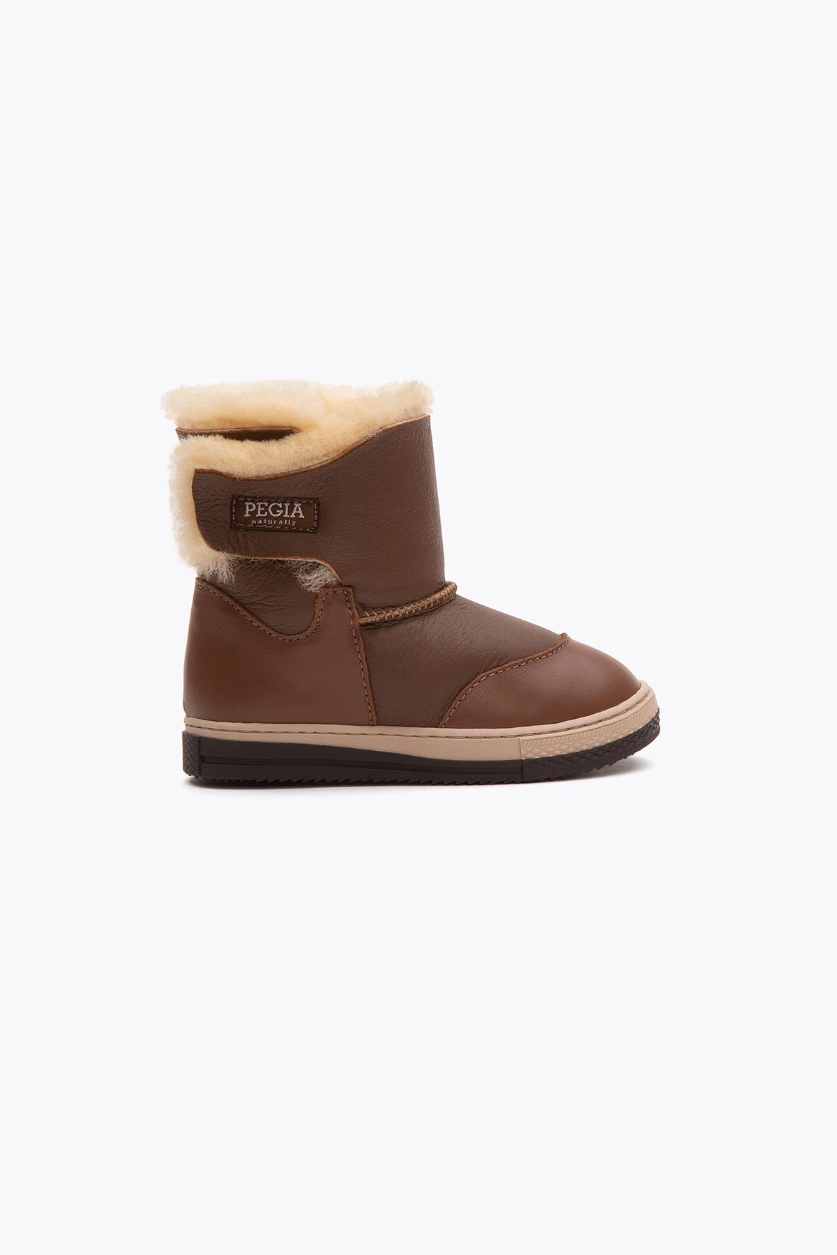 Pegia Denia Shearling Kids' Velcro Boots