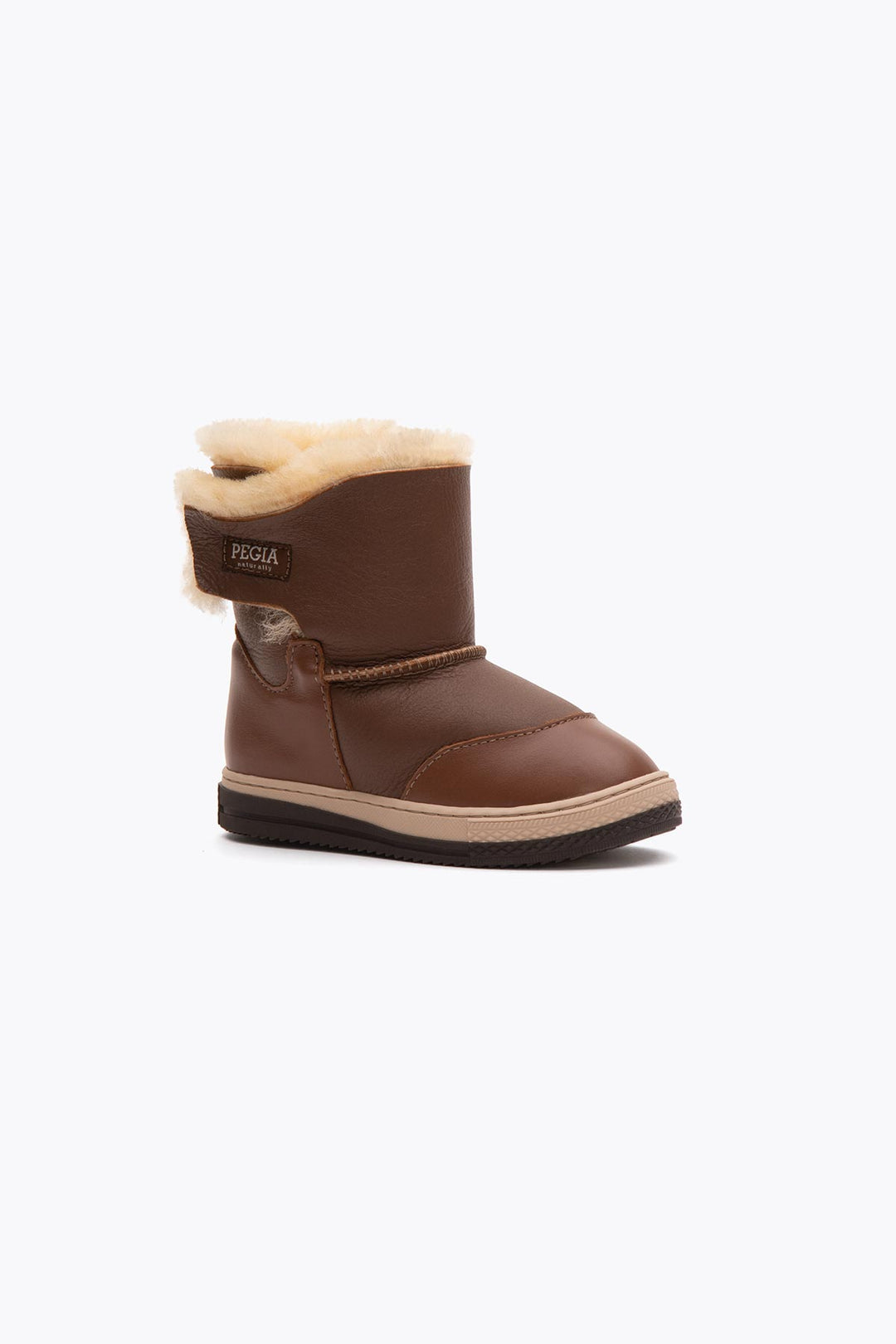 Pegia Denia Shearling Kids' Velcro Boots - Pegia