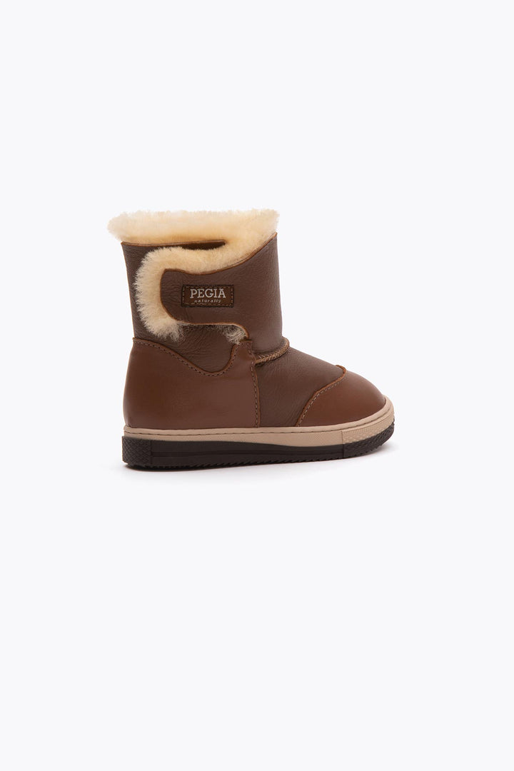 Pegia Denia Shearling Kids' Velcro Boots - Pegia