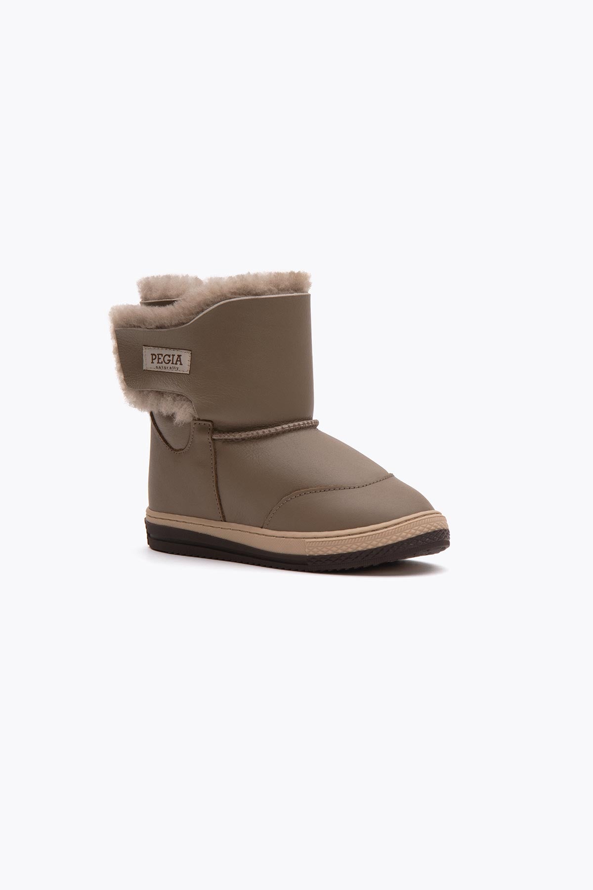 Pegia Denia Stivali Con Velcro In Shearling Per Bambini