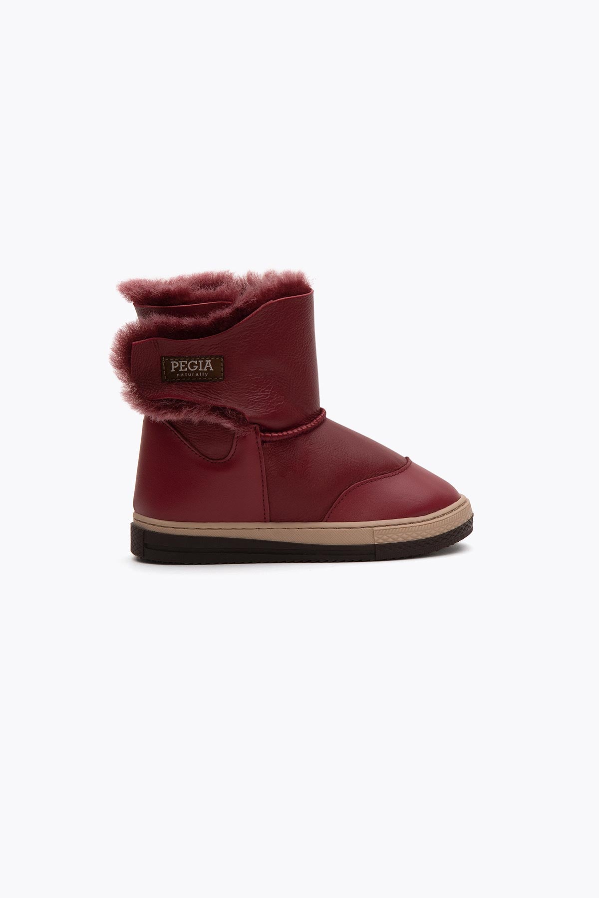 Pegia Denia Shearling Kids' Velcro Boots