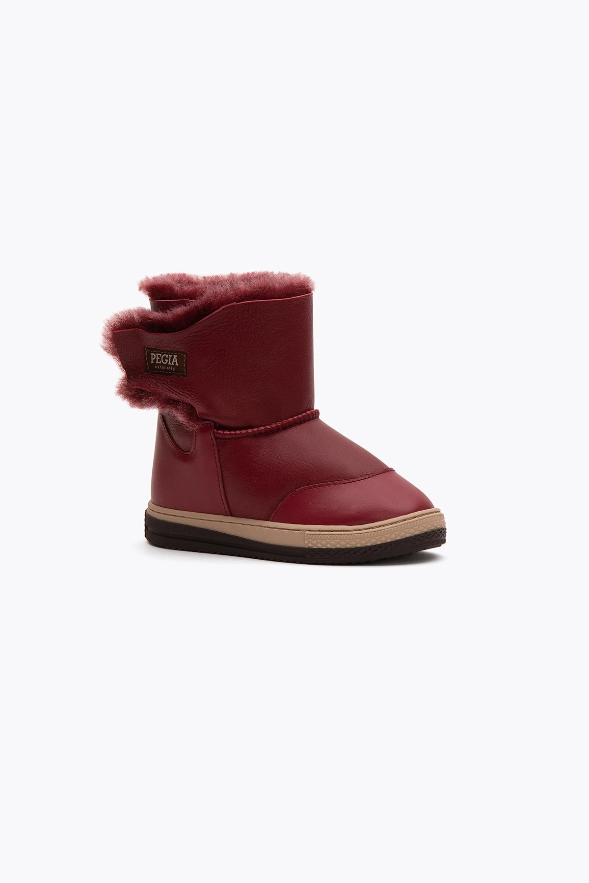 Pegia Denia Shearling Kinderstiefel mit Klettverschluss