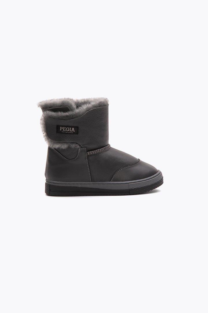 Pegia Denia Shearling Kids' Velcro Boots - Pegia