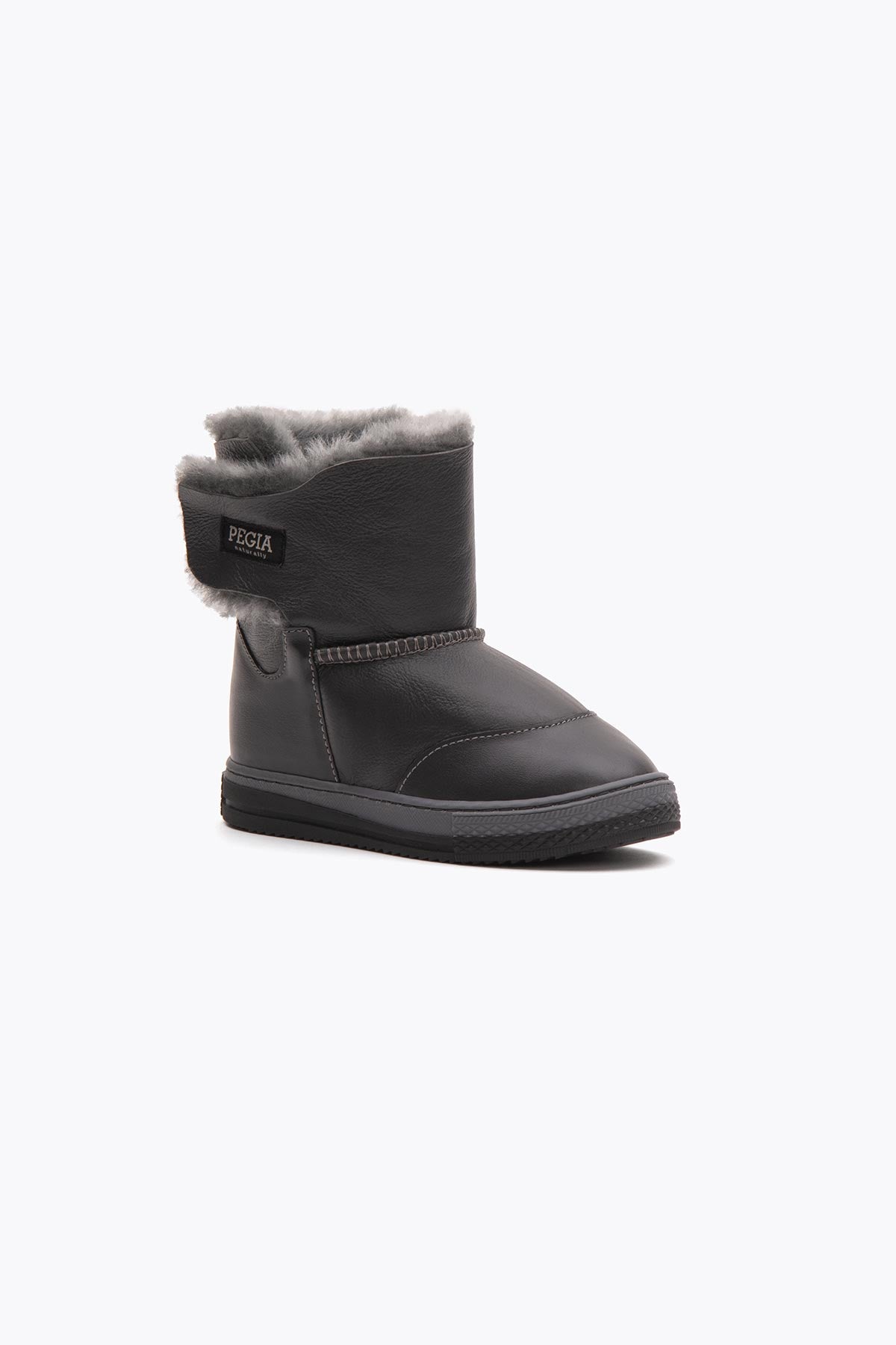 Pegia Denia Shearling Para Niños Botas De Velcro 