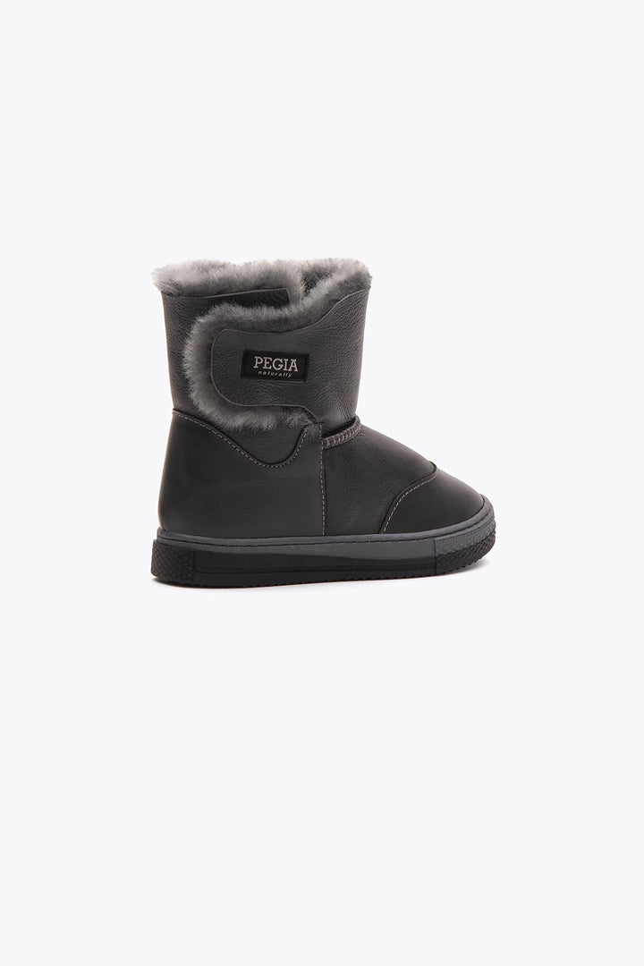 Pegia Denia Shearling Kids' Velcro Boots - Pegia