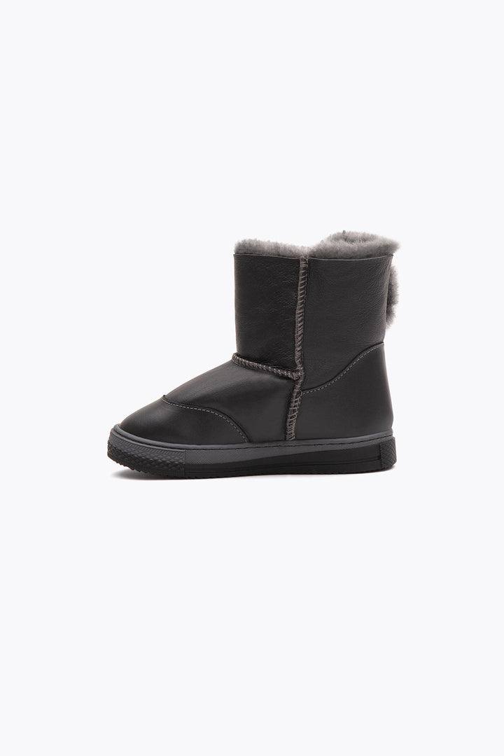 Pegia Denia Shearling Kids' Velcro Boots - Pegia