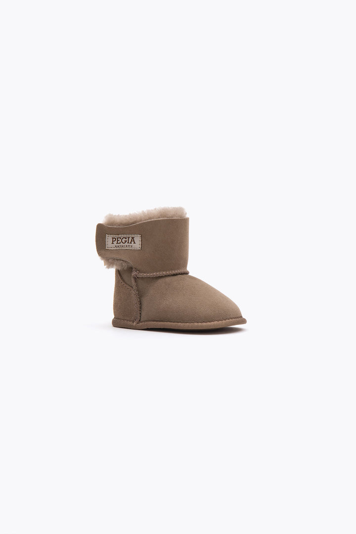 Pegia Lian Shearling Baby Velcro Booties - Pegia