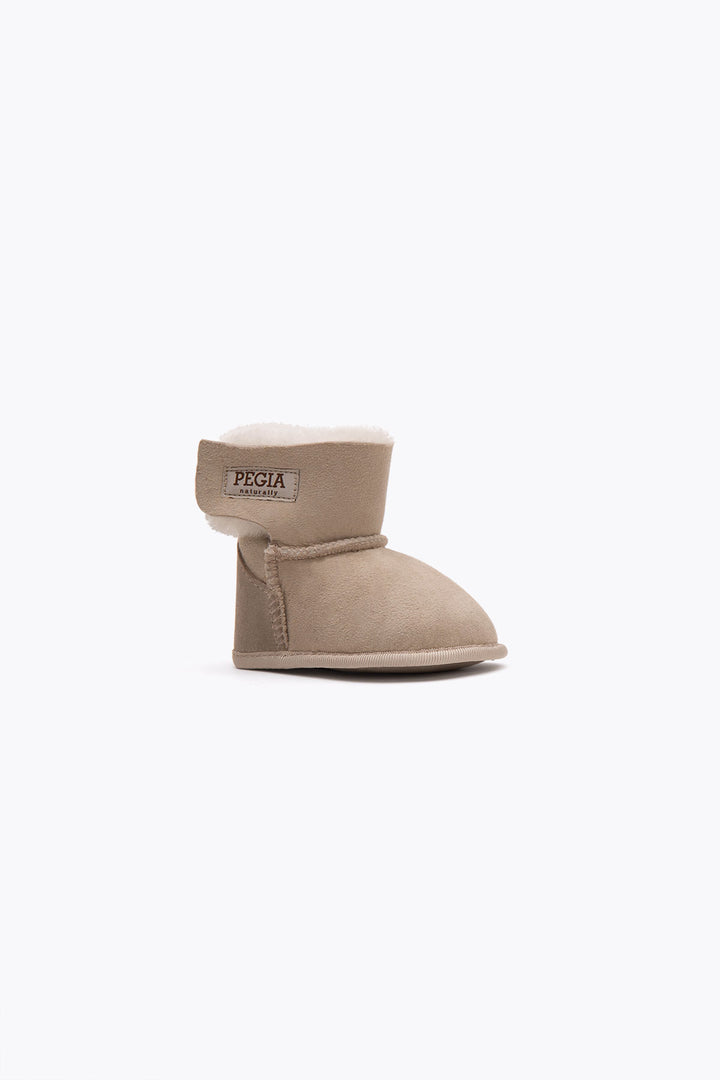 Pegia Lian Shearling Baby Velcro Booties - Pegia