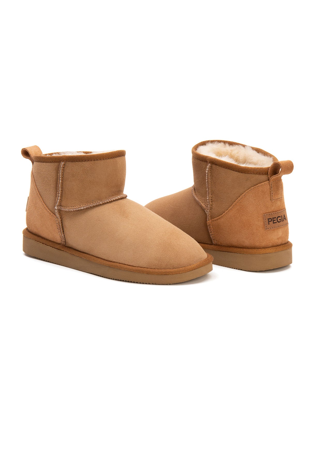 Pegia Lesa Echte Wildleder Damen Mini Stiefel