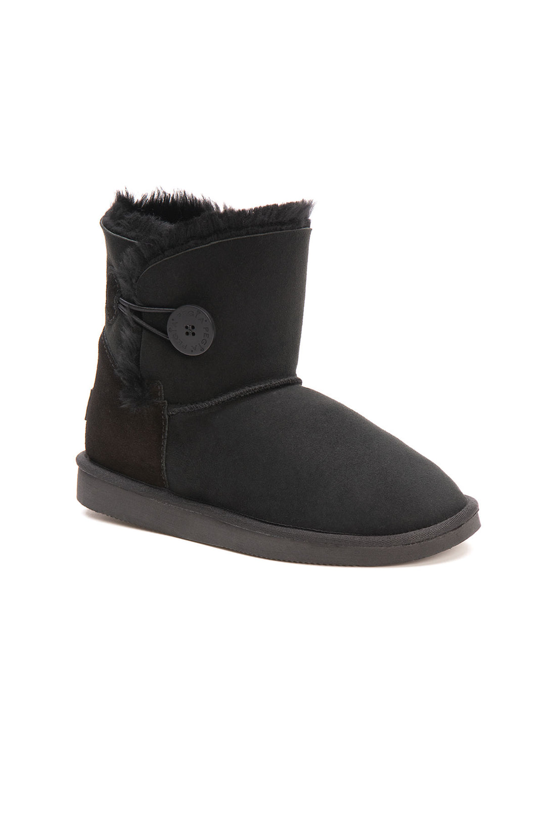 Pegia Moa Genuine Suede Button Women's Boots - Pegia
