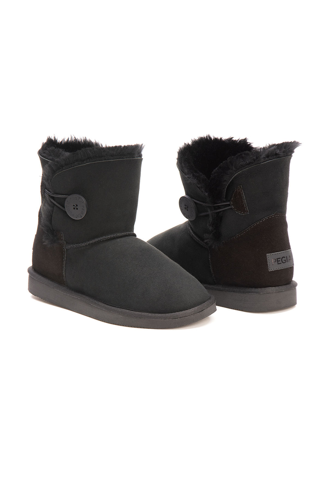 Pegia Moa Genuine Suede Button Women's Boots - Pegia