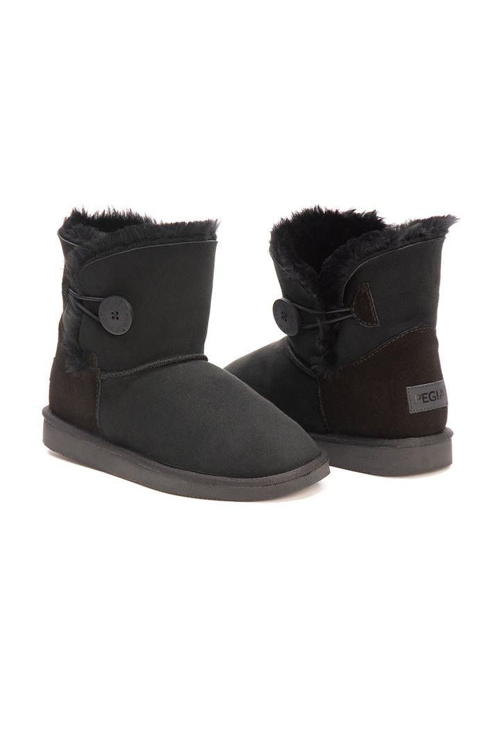 Pegia Moa Genuine Suede Button Women's Boots - Pegia