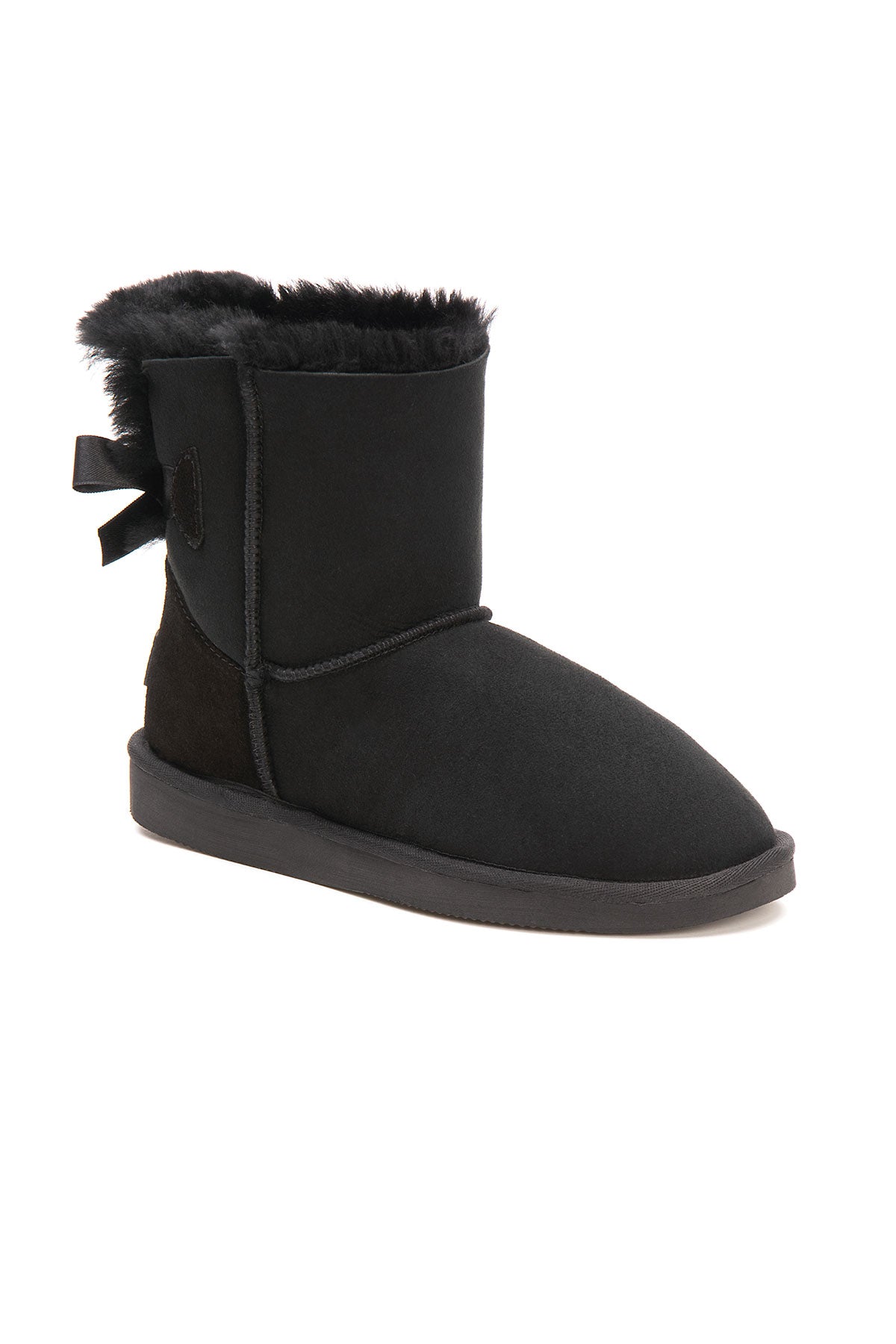 Pegia Lulea Genuine Suede Bow Detail Women's Boots - Pegia
