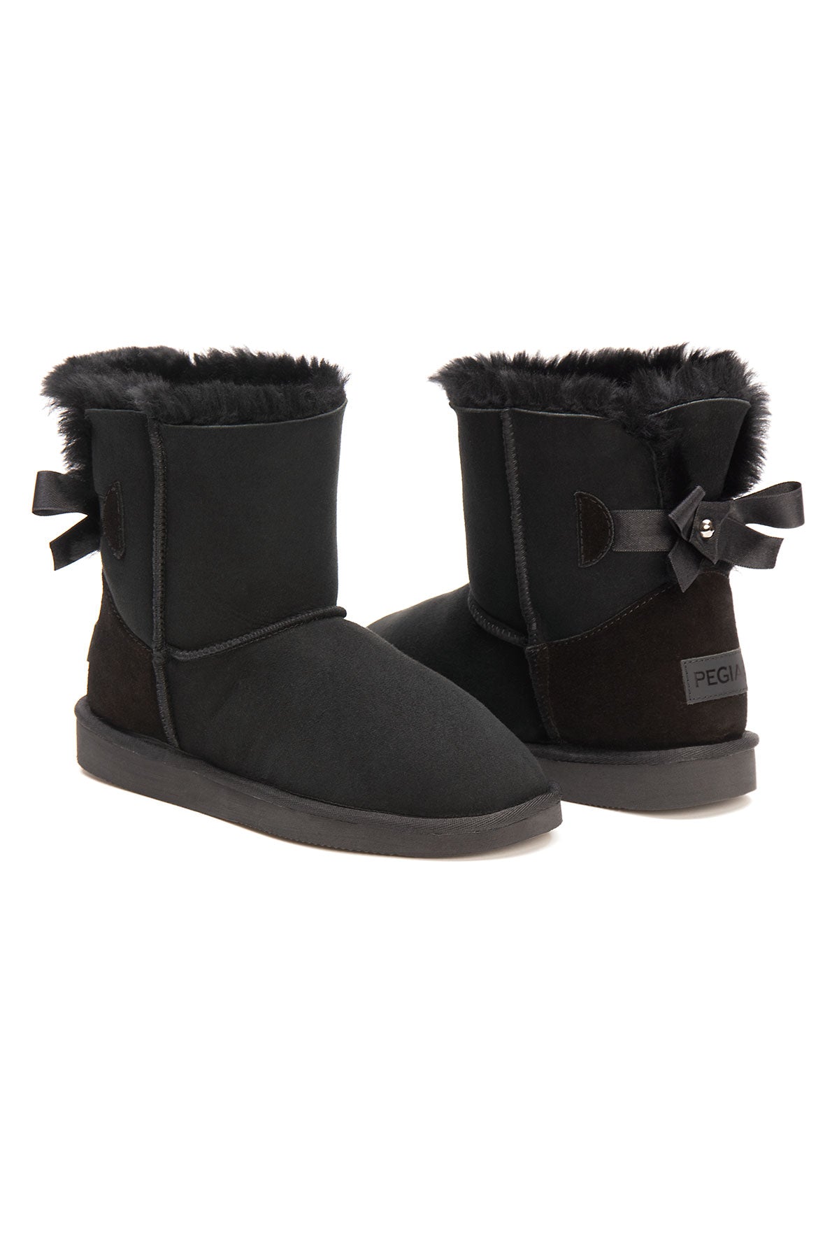 Pegia Lulea Genuine Suede Bow Detail Women's Boots