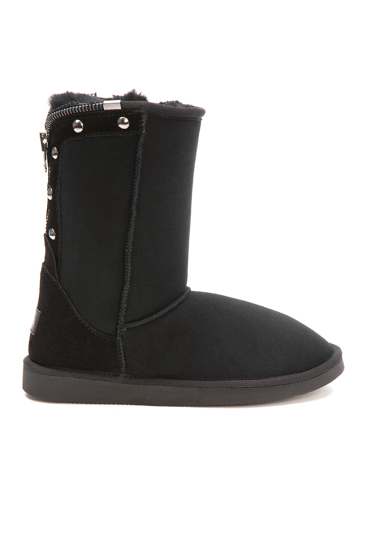 Pegia Vian Genuine Suede Back Zip Women's Boots - Pegia