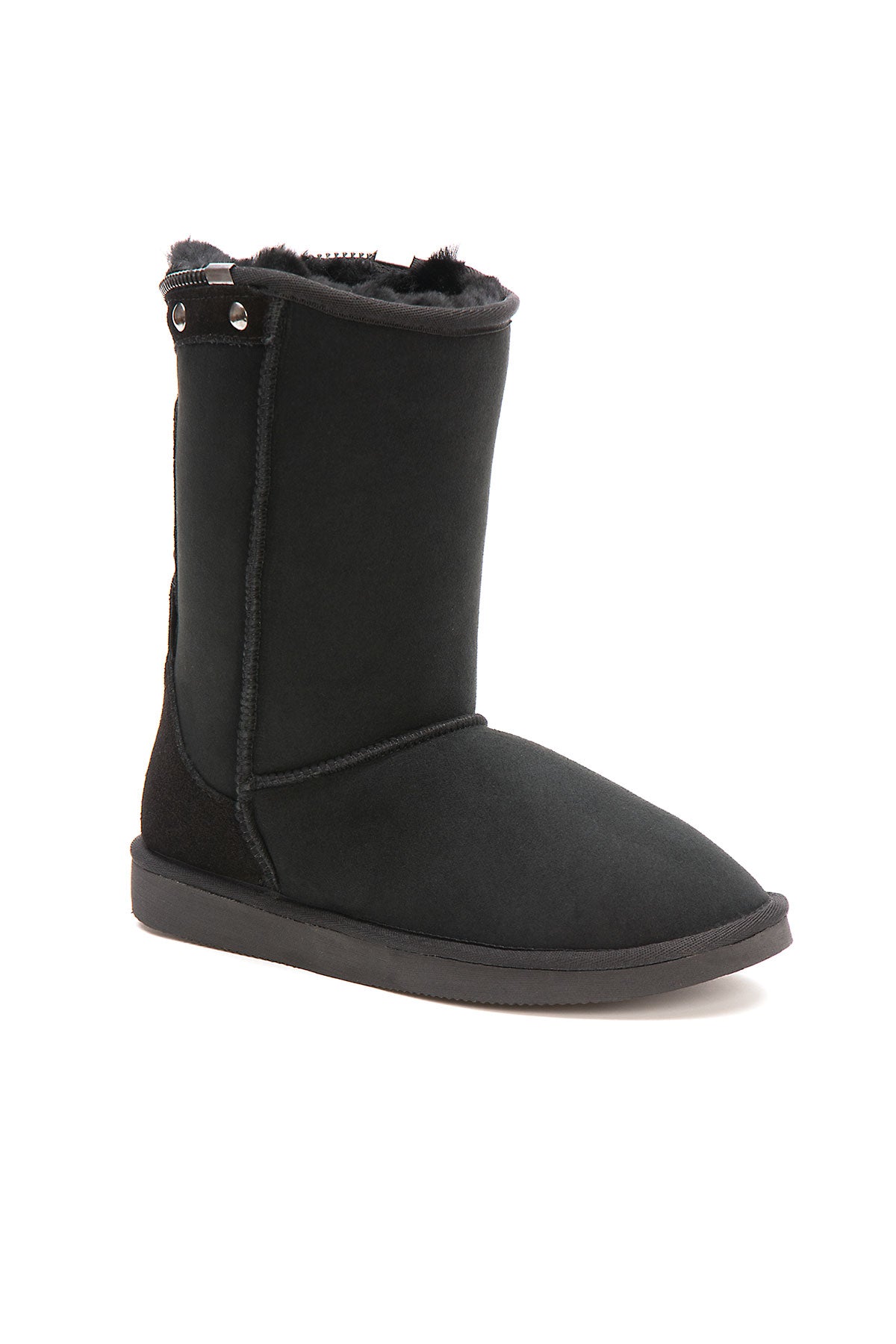 Pegia Vian Genuine Suede Back Zip Women's Boots - Pegia