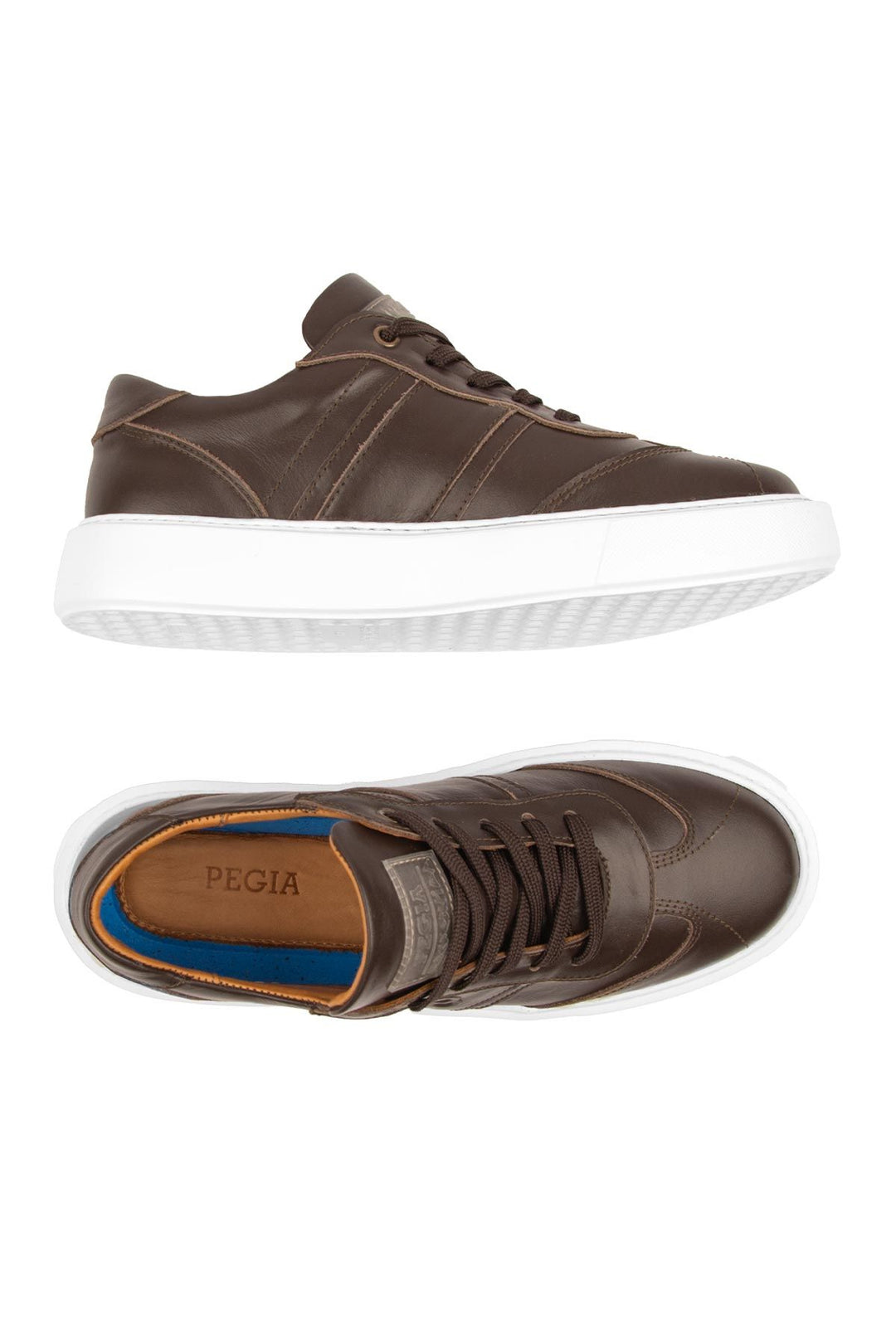 Pegia Bold Genuine Leather Sneaker 500990  - Choco