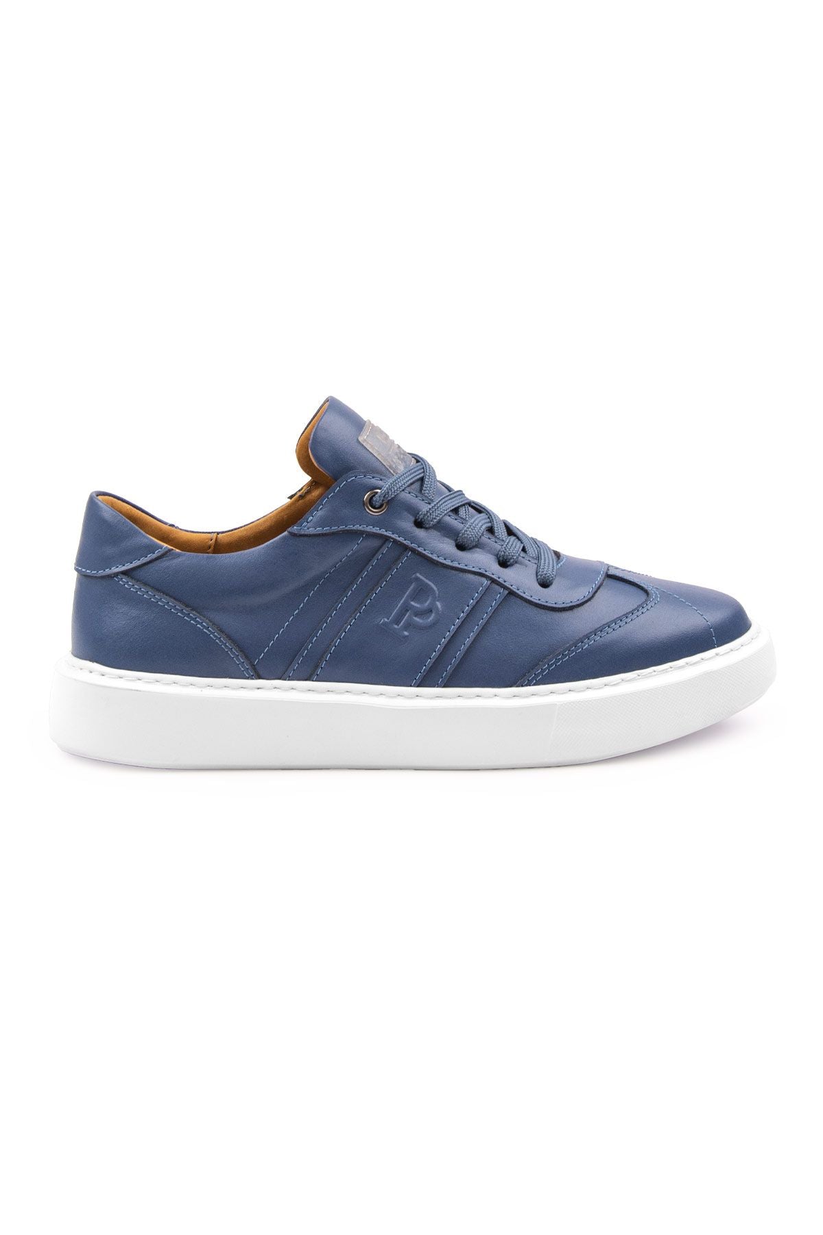 Pegia Bold Genuine Leather Sneaker 500990  - Blue