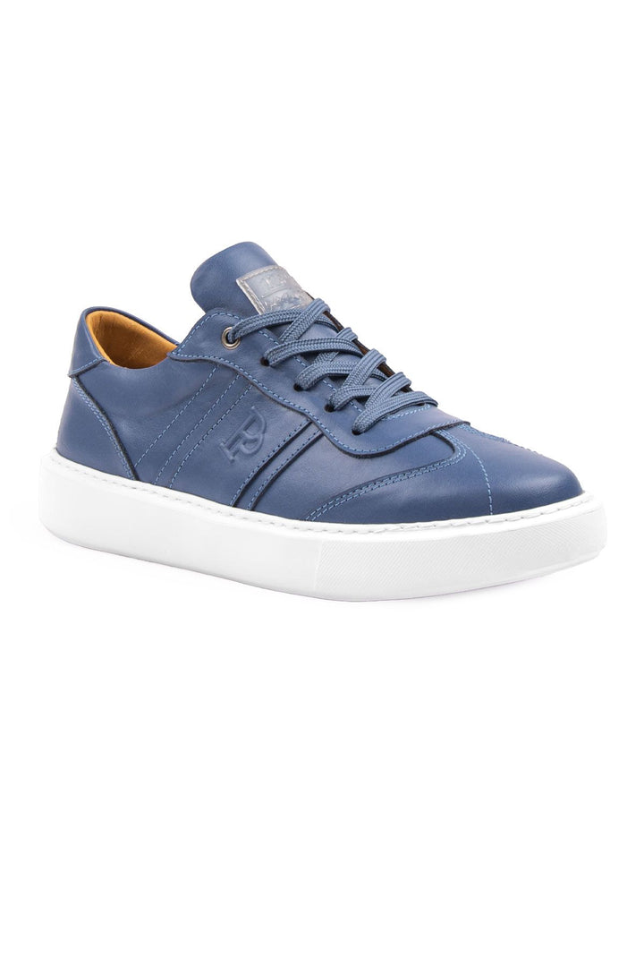 Pegia Bold Genuine Leather Sneaker 500990  - Blue