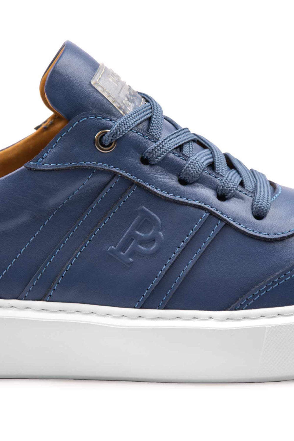 Pegia Bold Genuine Leather Sneaker 500990  - Blue