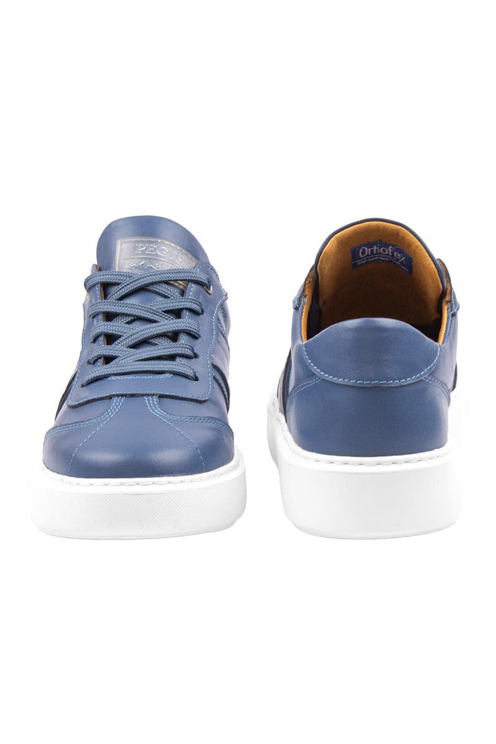 Pegia Bold Genuine Leather Sneaker 500990  - Blue