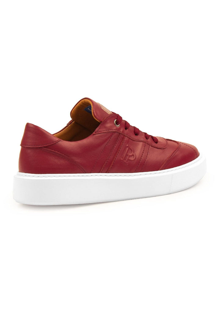 Pegia Bold Genuine Leather Sneaker 500990  - Red
