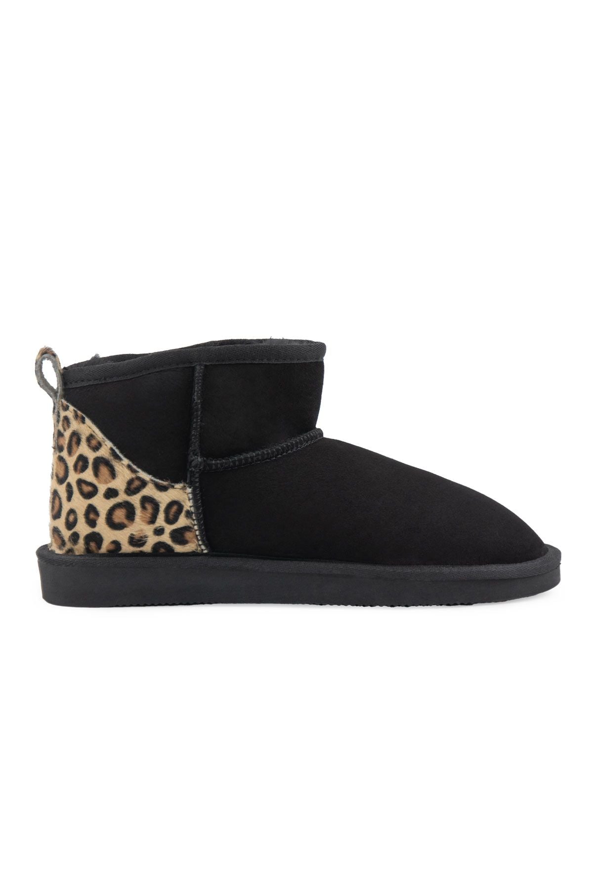 Pegia Cavallino Sheepskin Mini Boots 191135  - Black