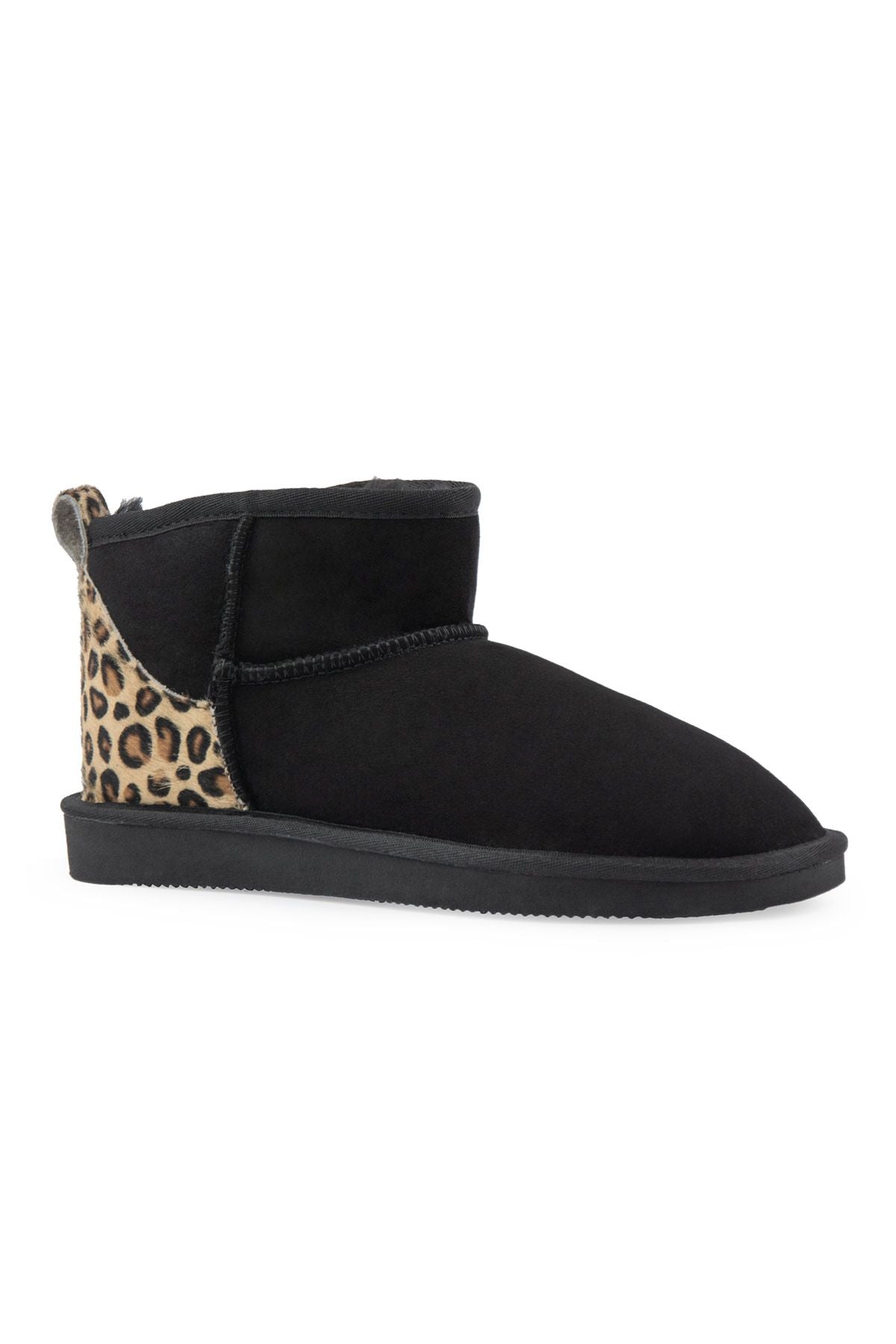 Pegia Cavallino Sheepskin Mini Boots 191135  - Black