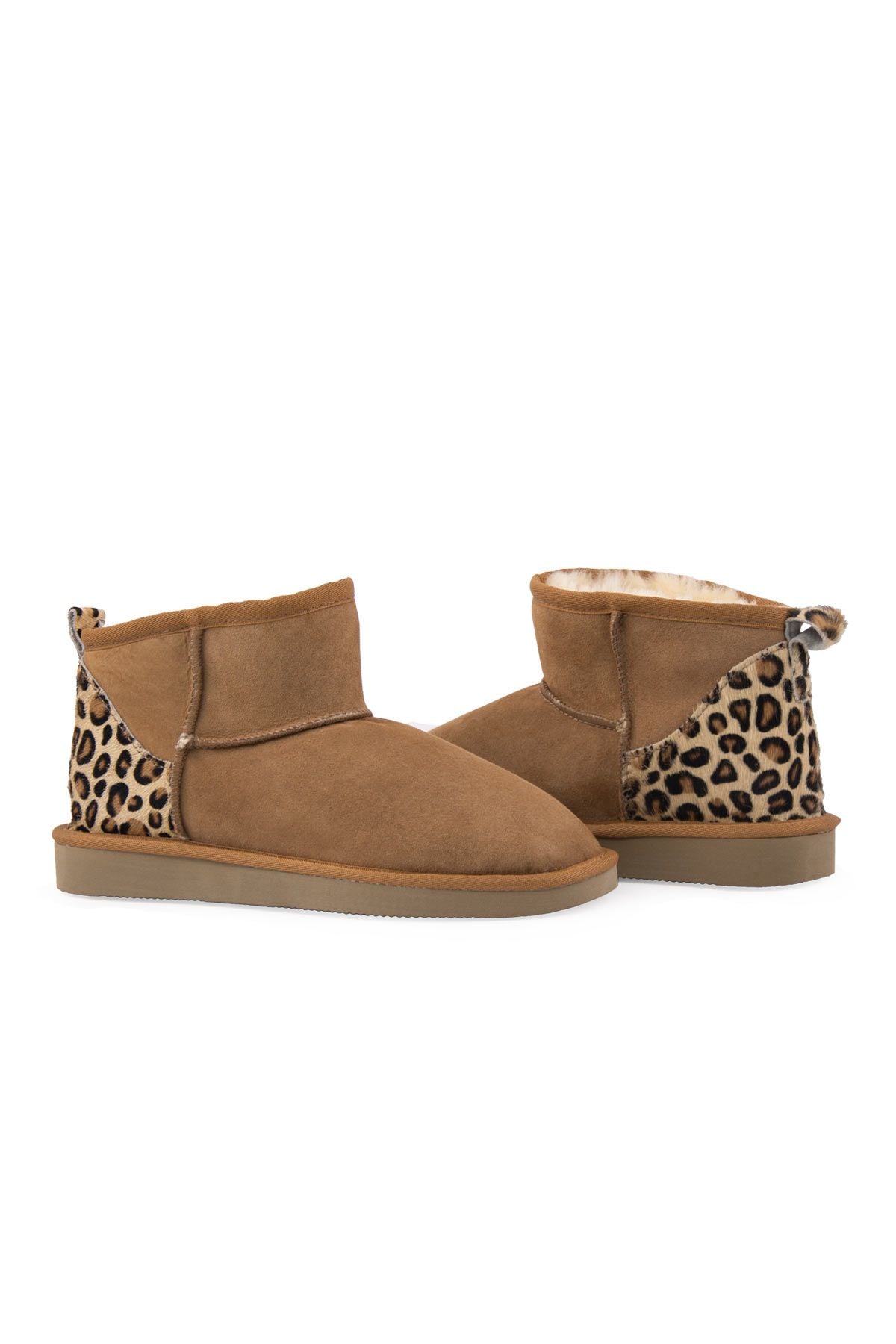 Pegia Cavallino Sheepskin Mini Boots 191135  - Chestnut