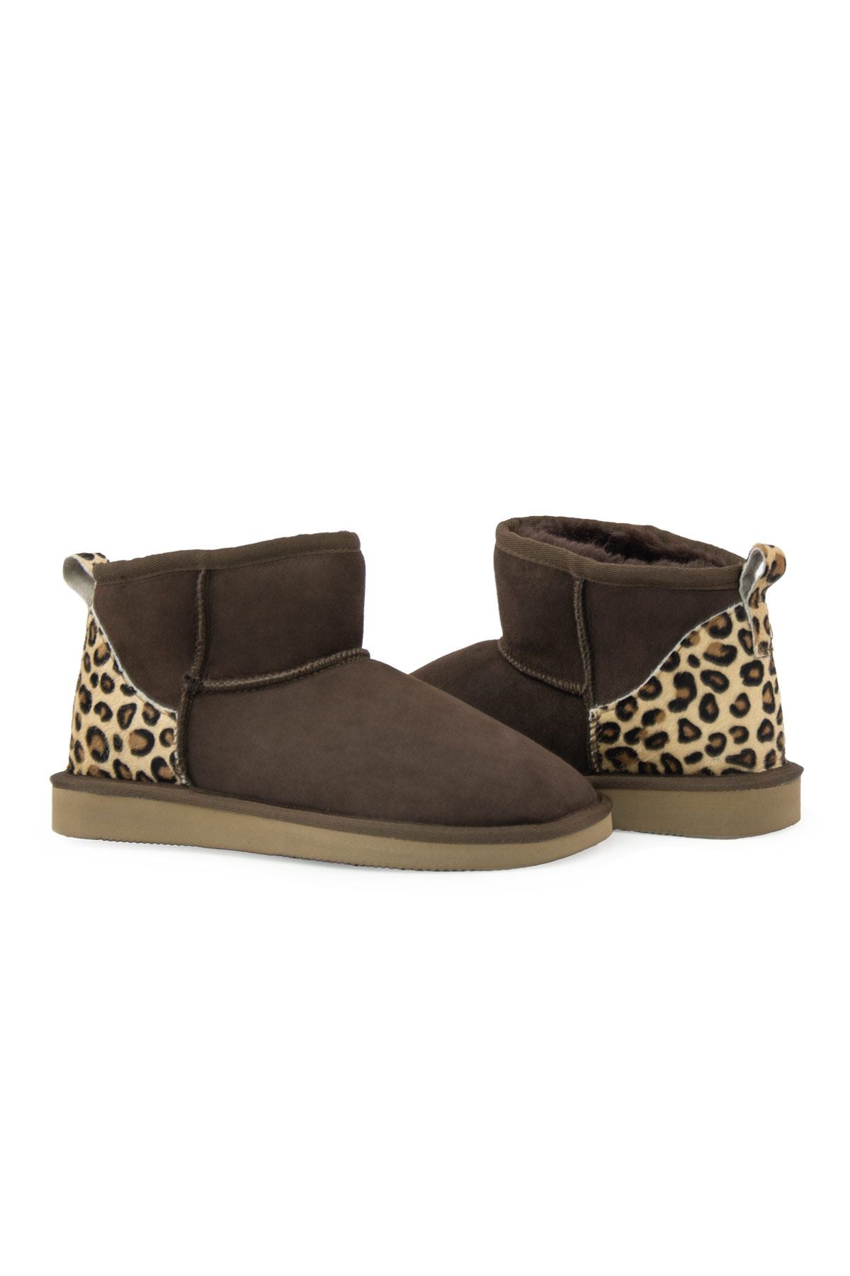 Pegia Cavallino Sheepskin Mini Boots 191135  - Choco