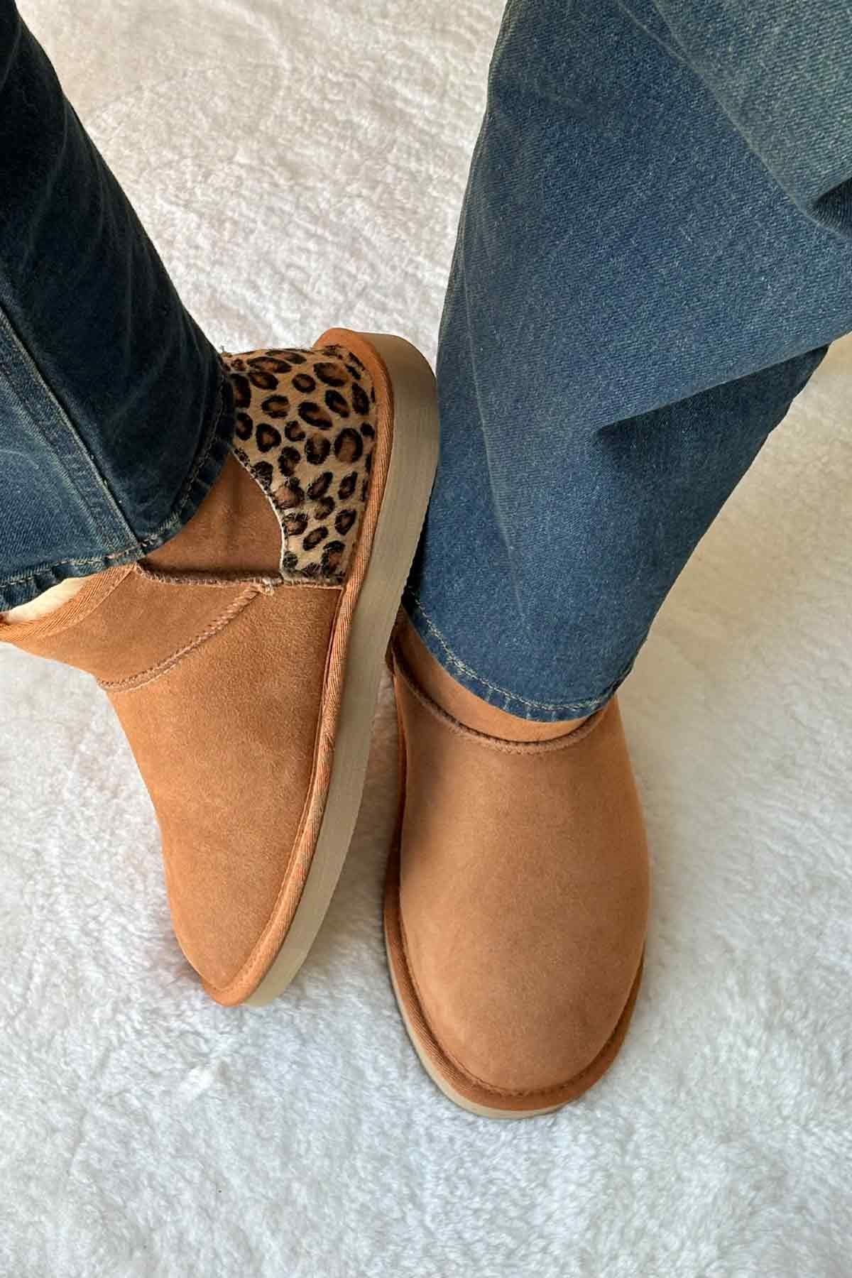 Pegia Cavallino Sheepskin Mini Boots 191135  - Chestnut