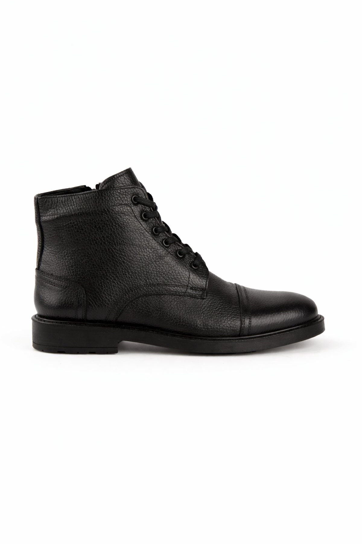Pegia Men’s Lace-Up Leather Boots DG5041  - Black