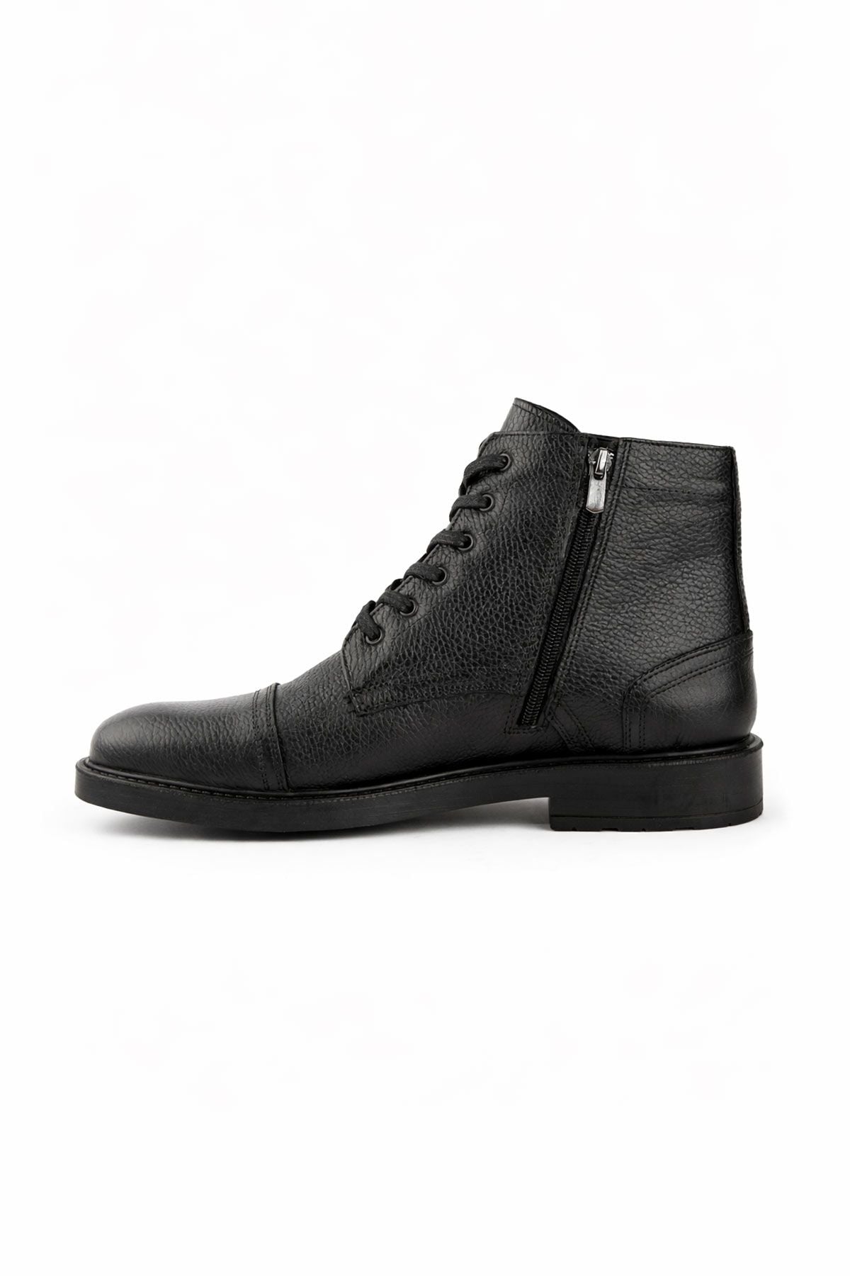 Pegia Men’s Lace-Up Leather Boots DG5041  - Black