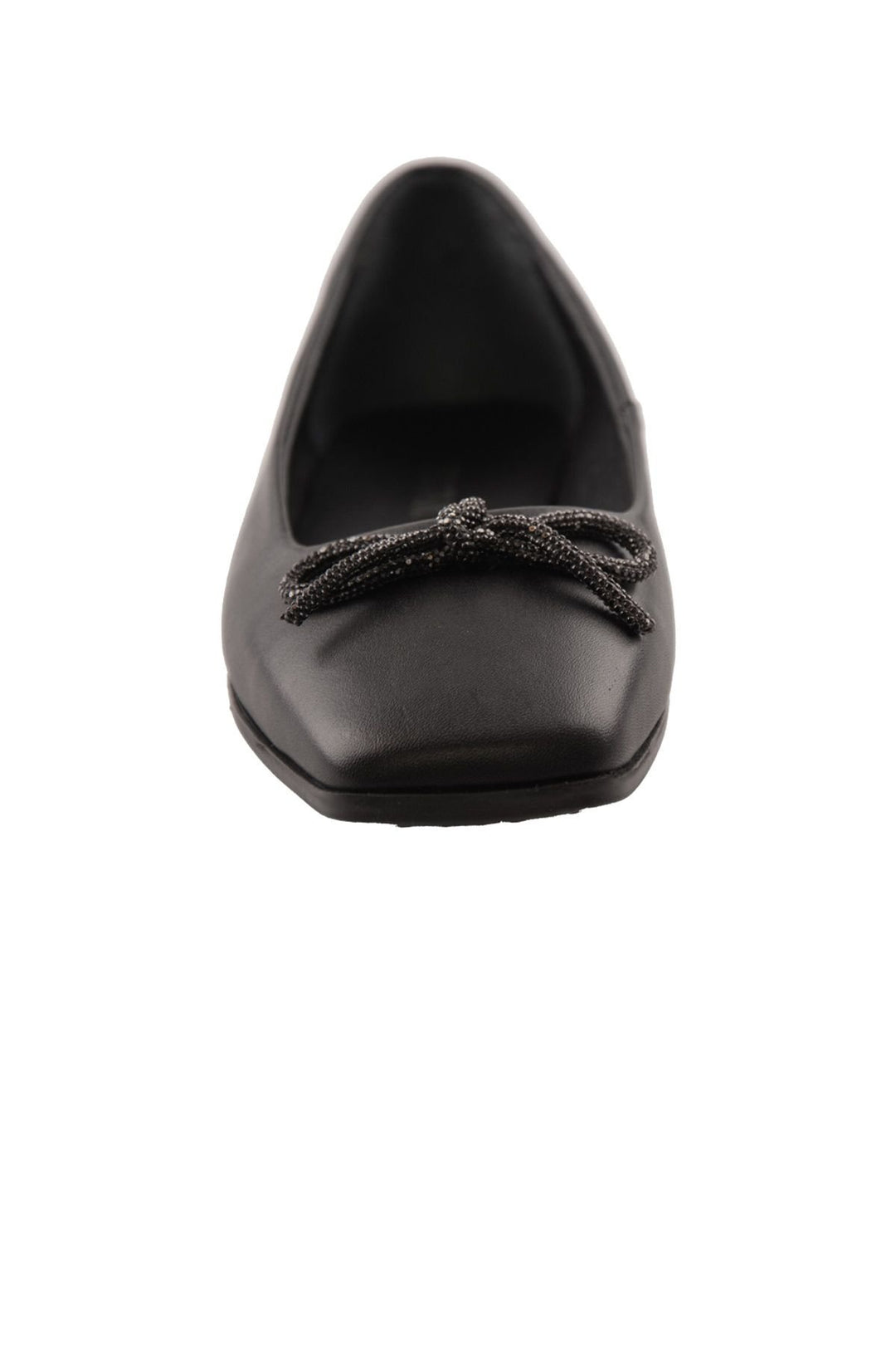 Pegia Leather Bow Women's Ballerina DG6031  - Black