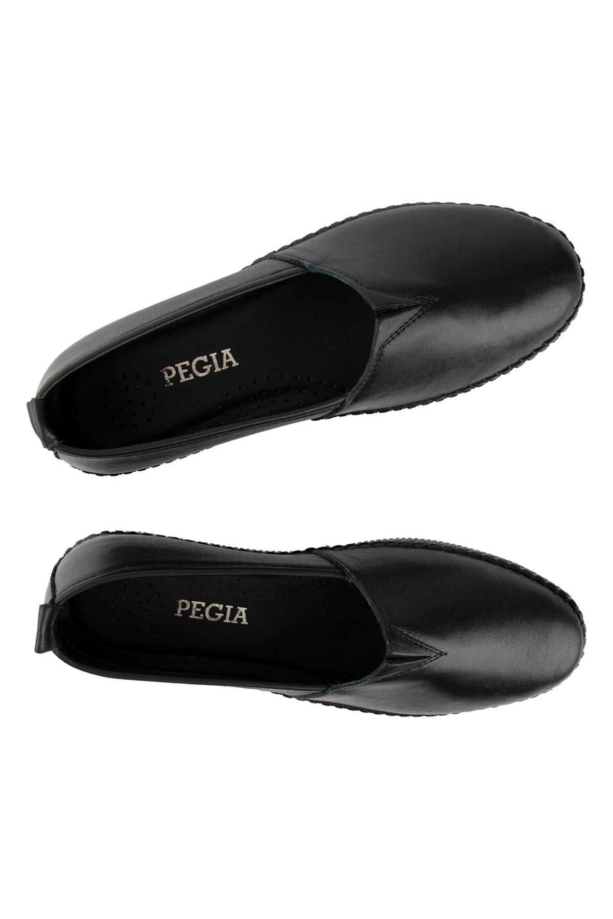 Pegia Women's Genuine Leather Shoe DG6097  - Black