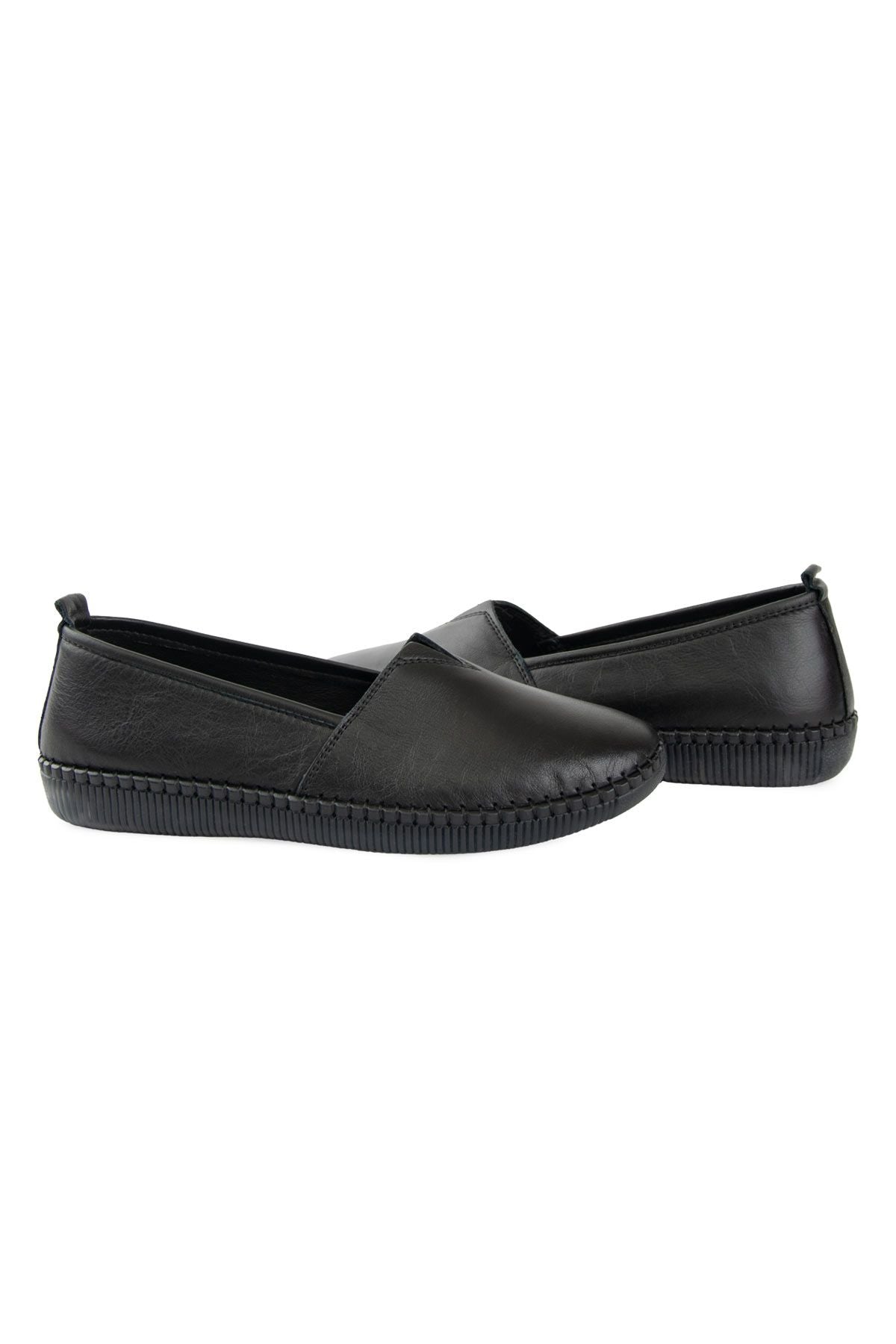 Pegia Women's Genuine Leather Shoe DG6097  - Black
